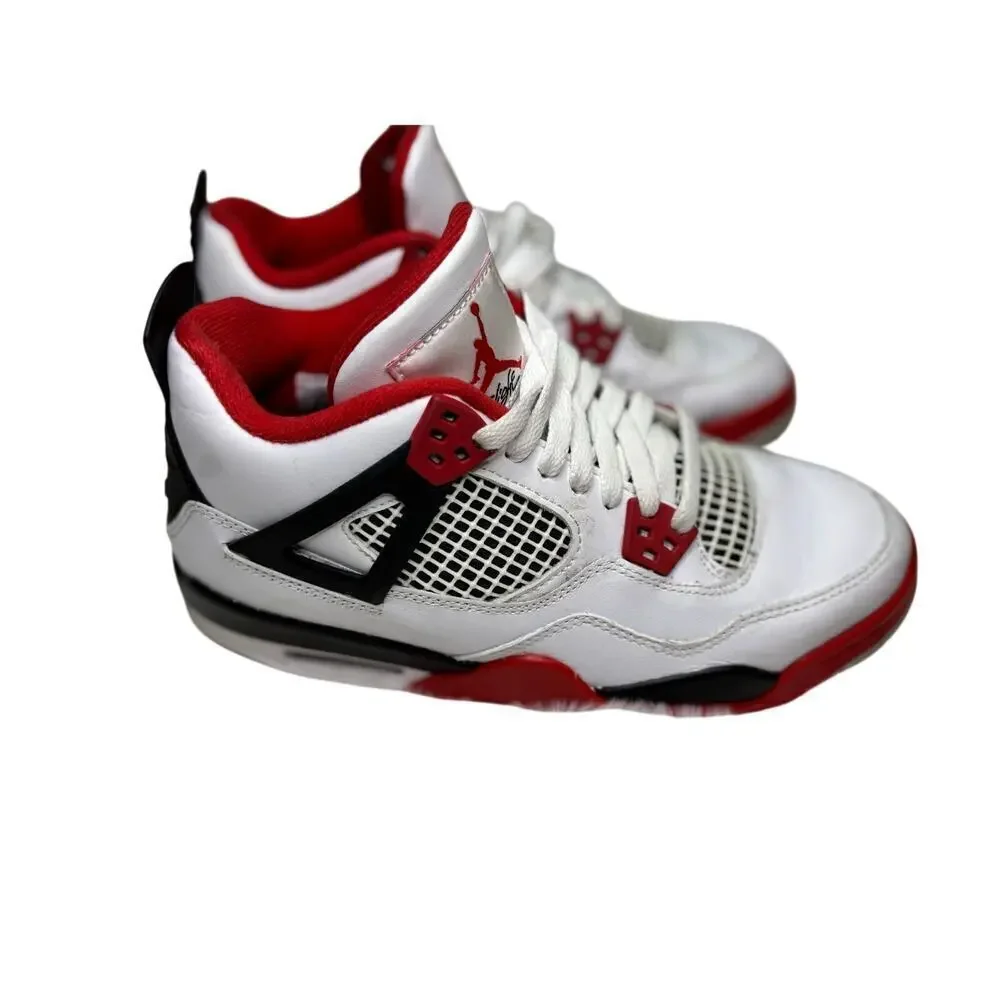 Nike Air Jordan 4 Fire Red Retro Shoes | Gs Og | Youth Boys Size 6.5 | Rare